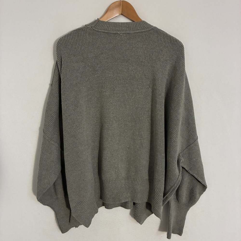 Free People Oversized Sweater Womens Size S Knit Textured Quiet Luxury Boho - Picture 3 of 7